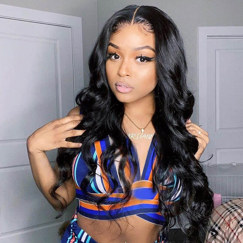 Affordable Human Hair U-Part Wavy Wig Quick & Easy Install