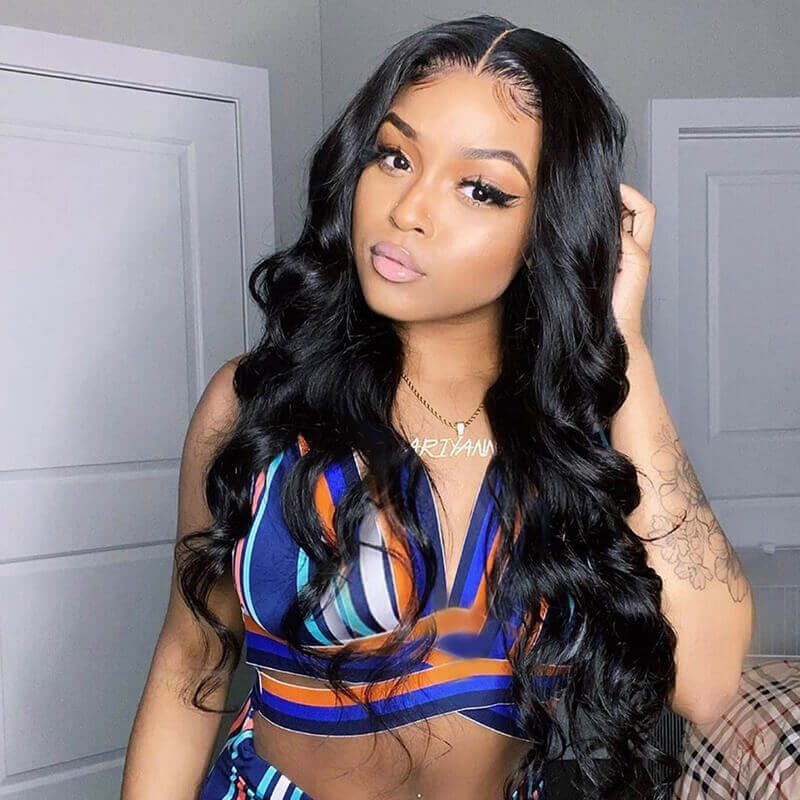 Affordable Human Hair U-Part Wavy Wig Quick & Easy Install