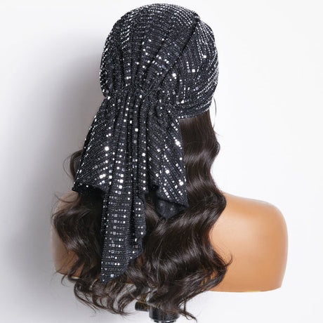 Gorgeous Glitter Lightweight Headkerchief Bright up Every Wig