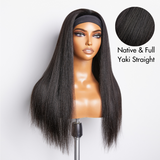 Ready to Go Classic Yaki Straight Glueless Headband Wig Beginner Friendly