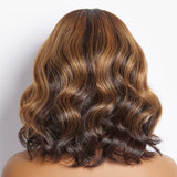 Elegant Peekaboo Ombre Blonde Loose Wave Glueless 5x5 Closure Lace Wig