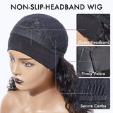 beixhair Hair Throw On & Go Deep Wave No Lace Glueless Long Headband Wig 100% Human Hair (Get Free Trendy Headbands)