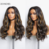 Blonde Piece Highlights Loose Wave Glueless 5x5 Closure HD Lace Wig