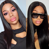 Beginner Friendly Glueless Silky Blunt Cut 4x4 Closure Bob Wig 100% Human Hair | Upgraded 2.0