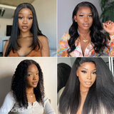 Newbie Only | U Part Quick & Easy Affordable 100% Human Hair Wig (Get One Clip Free)