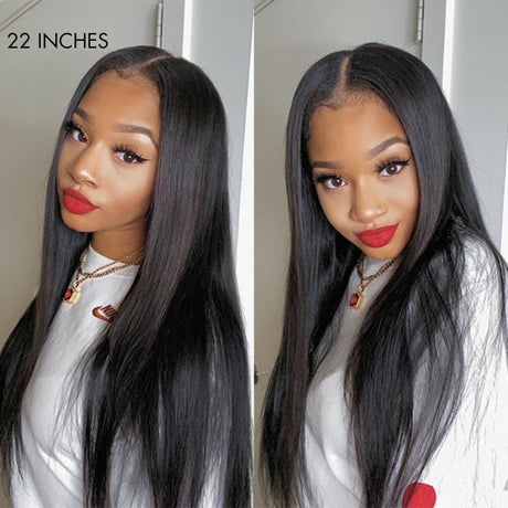 U Part Quick & Easy Affordable 100% Human Hair Wig (Get One Clip Free)