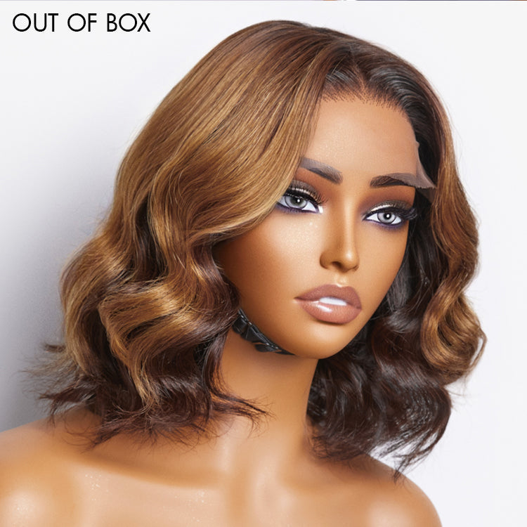 Elegant Peekaboo Ombre Blonde Loose Wave Glueless 5x5 Closure Lace Wig