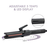 3 in 1 Instant Heating Curling Iron Set with Interchangeable Straightener for All Hair Types