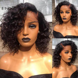 Water Wave C Parted Glueless Undetectable Minimalist Lace Wig With Bangs