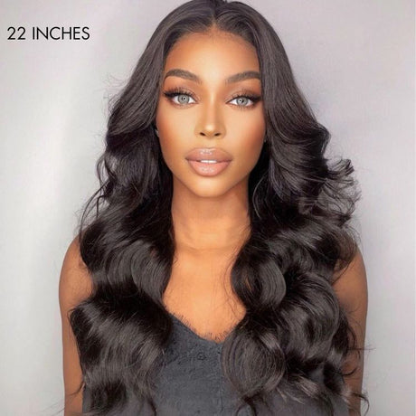 Breathable Cap Loose Body Wave Glueless 5x5 Upgraded Lace Front Mid Part Long Wig