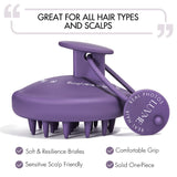 Scalp Massager Shampoo Brush Scrubber for Washing Hair, Dandruff Removal & Hair Growth