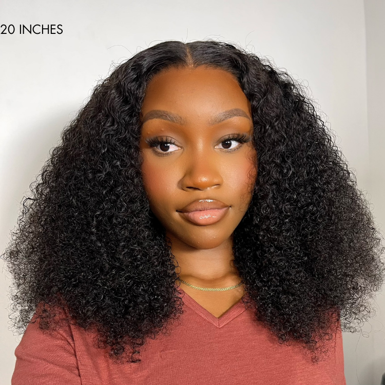 Afro Curly 13x4 Frontal HD Lace Glueless Free Part Long Wig | Large & Small Cap Size