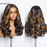 Blonde Mix Black Loose Wave Glueless 5x5 Closure HD Lace Wig