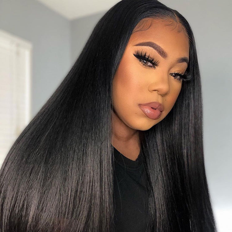 200% Mega Density | Silky Straight Glueless 5x5 Closure Undetectable HD Lace Long Wig 100% Human Hair