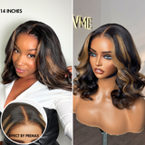 PreMax Wigs | Super Natural Hairline Blonde Mix Black Loose Wave Glueless 5x5 Closure HD Lace Wig