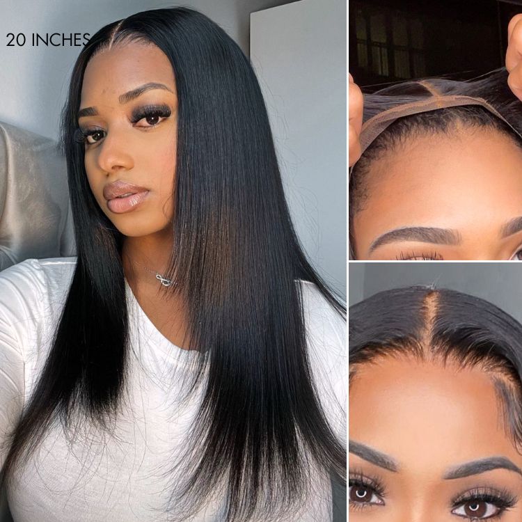 180% Density | Trendy Layered Cut Pre-plucked Glueless 5x5 Closure Lace Wig 100% Human Hair