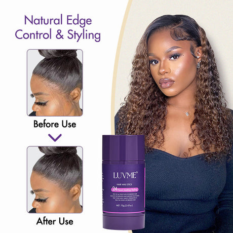 Hair Wax Stick 24 Hours Lasting for Flyaways, Edge Control, Baby Hair, Non-greasy Styling | US Only