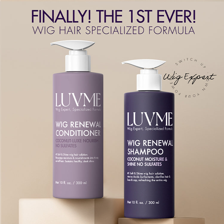 Wig Renewal Shampoo & Conditioner Set, Coconut Moisture & Effectively Cleans | US ONLY