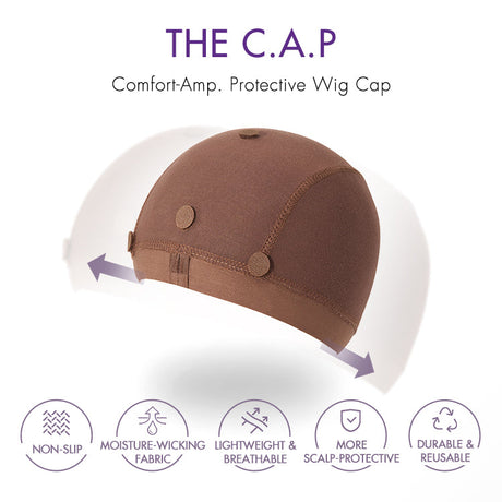 Reusable Protective Wig Cap, Non-Slip Wig Gripper Accessories for Keeping Wigs Lace Front In Place