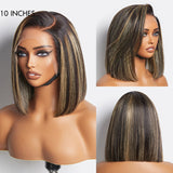 Newbie Only | PreMax Wigs | Ombre Blonde Highlight Silky Straight Glueless Ear-to-ear Lace Bob Wig