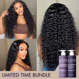 Bundle Deal | Wig Renewal Shampoo & Conditioner Set + Water Wave 13x4 Frontal HD Lace Glueless Wig | US ONLY