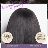 Special Deal | Breathable Cap Yaki Straight Ultra Natural Minimalist Lace Long Wig with Bangs