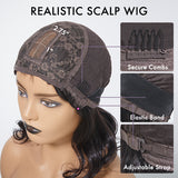 Breathable Cap Yaki Straight Ultra Natural Minimalist Lace Long Wig with Bangs