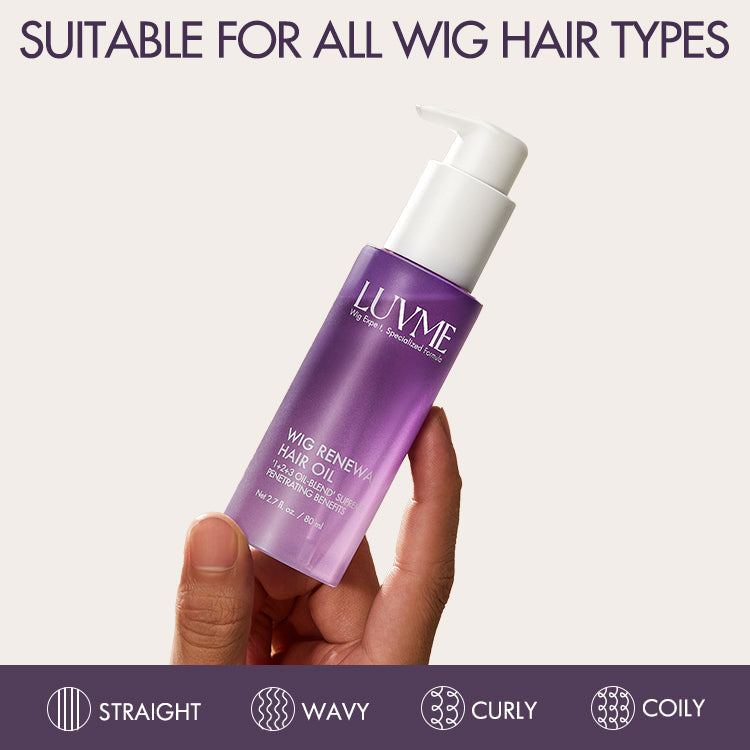 Wig Renewal Hair Oil, Repairs Dry & Damaged Hair, Boosts Shine, Controls Frizz | US ONLY