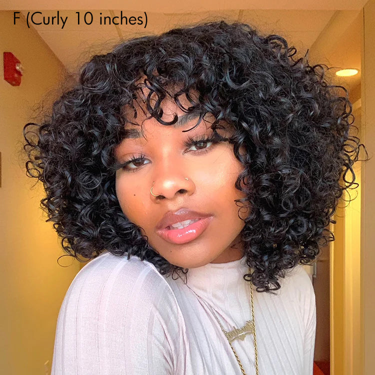 Short Wigs 6-12Inches 6 Styles Available