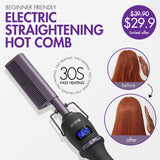 Add-on Item | Electric Hot Comb for Wigs and Natural Hair, 30s Fast Heating & Adjustable Temp