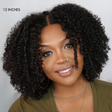 Newbie Only | Gorgeous Natural Coily Curl Glueless 5x5 Closure HD Transparent Lace Wig Breathable Cap