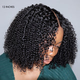 Newbie Only | Gorgeous Natural Coily Curl Glueless 5x5 Closure HD Transparent Lace Wig Breathable Cap