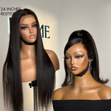 PreMax Wigs | 360 Lace Super Natural Hairline Silky Straight Free Part Wig