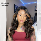 PreMax Wigs | Super Natural Hairline Blonde Mix Black Loose Wave Glueless 5x5 Closure HD Lace Wig | Large & Small Cap Size