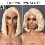 PreMax Wigs | Blonde 613 Silky Straight Glueless 5x5 Closure HD Lace Wig 100% Virgin Human Hair