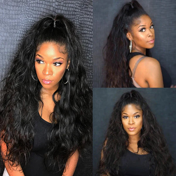 Body Wave Half Wig High Density Affordable 100% Human Hair Wig