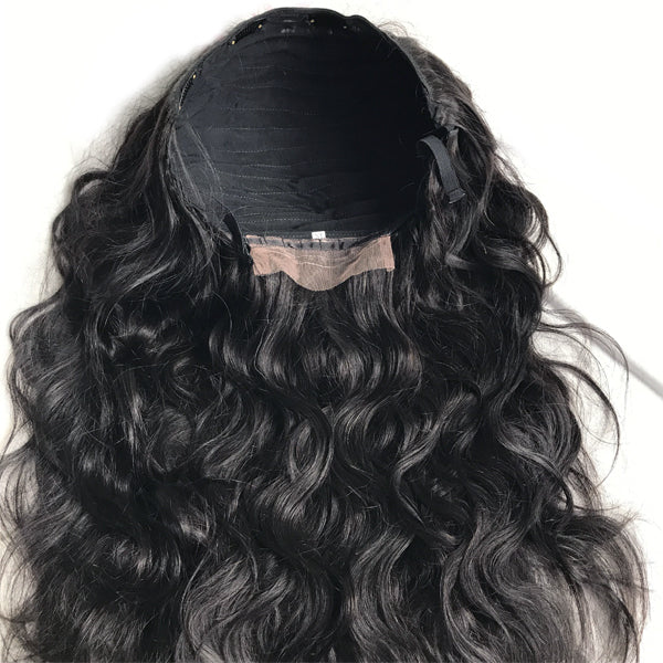 Body Wave Half Wig High Density Affordable 100% Human Hair Wig