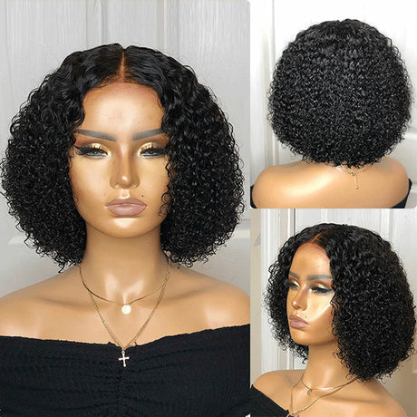 Celebrity Style Small Kinky Curl Lace Closure Wig