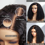 Newbie Only | Full Kinky Curly 5x5 Closure HD Lace Glueless Side Part Neck Length Wig 100% Human Hair