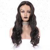 13x6 Lace Front Wig 180% Density Body Wave Pre Bleached Knots Human Hair