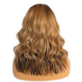 13x6 Lace Honey Blonde Human Hair Wig With Dark Brown Color 150% Density