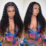 Undetected Transparent 13X4 HD Lace Front Wig Deep Wave Human Hair Wigs