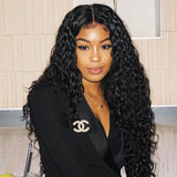 13x4 Lace Front Wig 150% Density Water Wave 100% Human Virgin Hair