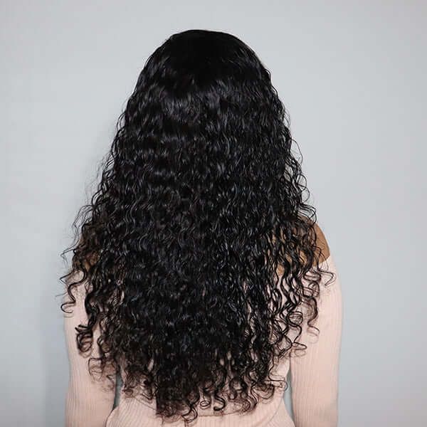 Loose Water Wave Invisible 13x4 Frontal Lace Wig Human Hair