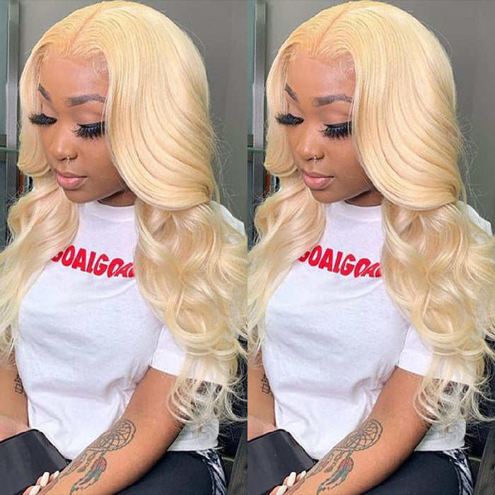 613 Lace Frontal Wig Body Wave Blonde Human Hair Wigs 13x4 13x6 HD Transparent Lace Wigs