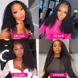 Curly Hair Glueless Wigs 13x4 HD Invisible Lace Front Human Hair Wigs