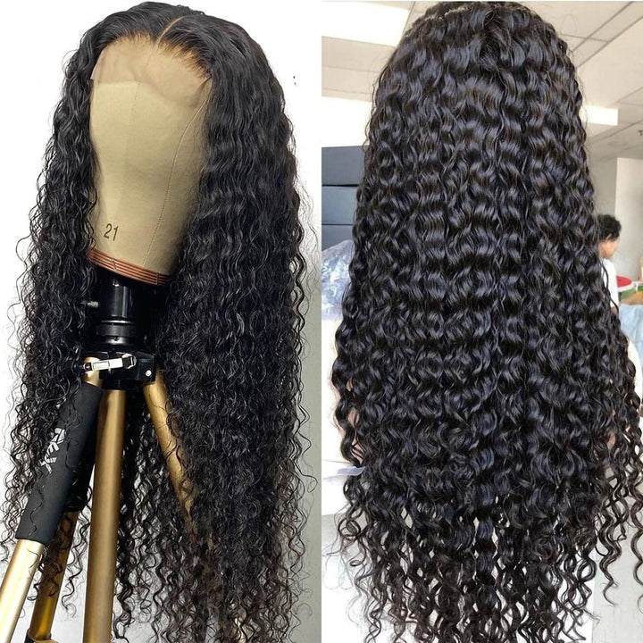 Undetected Transparent 13X4 HD Lace Front Wig Deep Wave Human Hair Wigs