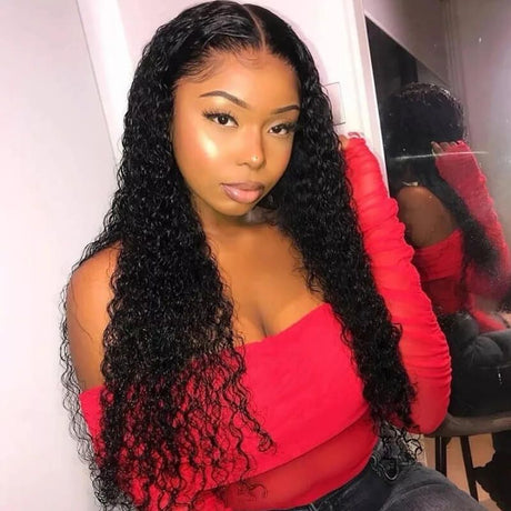 Brazilian Curly Swiss 180% Density 1x*6 Lace Frontal Wig Human Hair