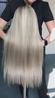 Exclusive #P18/613 Ash Blonde Highlight Color Lace Front Human Hair Wigs