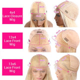 613 Lace Frontal Wig Body Wave Blonde Human Hair Wigs 13x4 13x6 HD Transparent Lace Wigs